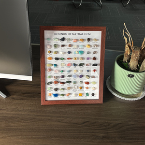 Pietra preziosa di cristallo naturale <span class=keywords><strong>Rock</strong></span> 80 tipo misto chakra caduta pietra Set Feng Shui inciso angelo modello per la decorazione della casa amore - Product Image 5