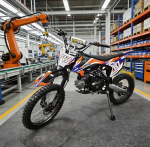 Moto tout-terrain 125cc 4 temps à essence, <span class=keywords><strong>mini</strong></span> moto de cross, moteur puissant, démarrage électrique, freins hydrauliques pour adolescents et adultes, utilisation en extérieur - Product Image 6