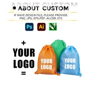 Sac à cordon anti-poussière en non-tissé personnalisé avec logo, vente en gros, sac de rangement anti-poussière, sac à cordon anti-poussière avec logo personnalisé - Product Image 2