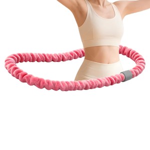 Soft Spring Hula <b>Hoop</b> Pink Waist Slimming Fat Burning Abdominal Exercise Equipment for Adults - Product Image 2