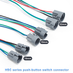 HUSA IP65 Self-Locking LED Metal <strong>Push</strong> <strong>Button</strong> Switch 16mm 19mm 22mm Brass 1NO1NC Reset Normally <strong>Open</strong>/Normally <strong>Closed</strong> Switch - Product Image 5