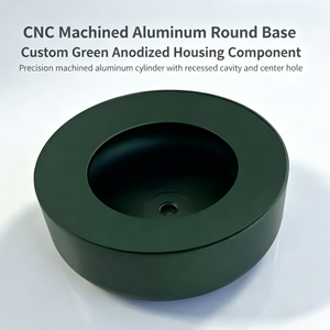 Componente de Carcasa Circular de Aluminio Anodizado en Color Personalizado, Base de Aluminio de Cavidad Profunda para Equipos Industriales - Product Image 3