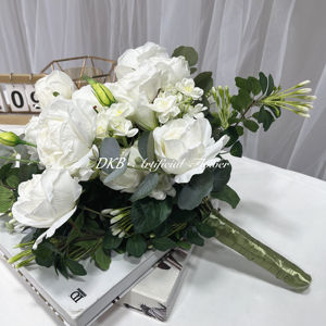 Fleurs artificielles DKB à prix abordable pour bouquet de mariée, roses éternelles, bouquet de mariée tendance - Product Image 2
