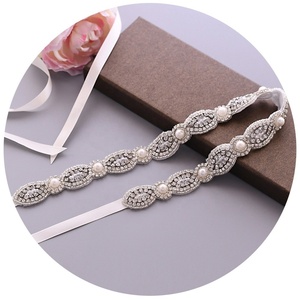 Cheerfeel 2020 nuevos diseños de diamantes de imitación de cristal <span class=keywords><strong>faja</strong></span> cinturón de <span class=keywords><strong>novia</strong></span> con cuentas RH1075 - Product Image 4