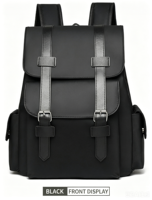 Sac à dos d'affaires vintage pour homme, antivol, résistant à l'eau, doublure en toile, multi-poches, polyester, logo personnalisé, sac à dos décontracté pour la journée