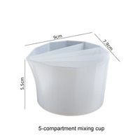 Tasse de mélange de résine époxy en Silicone, verre de mesure du mélange de couleurs, bricolage, outils de mesure de résine époxy