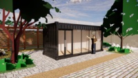 Bâtiment mobile conteneur en acier pas cher maison modulaire conteneur magasin