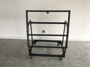 Chariot en contreplaqué avec structure en fer rigide, établi mobile pour outils et accessoires - Product Image 2