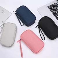 Sac de rangement organisateur double couche de voyage, pochette multifonctionnelle pour accessoires technologiques, porte-passeport