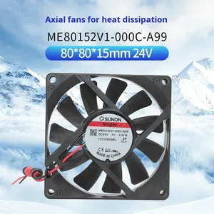 BSSY)Sunon 8015 sessiz bilgisayar kasası soğutma fanı 24V 2.21W rulman kaynağı ile enerji tasarrufu Ultra ince ** 15mm - Product Image 4