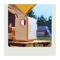 HZ 2024 livraison directe beauté stockage 4l Mini réfrigérateur réfrigérateur verre Compact réfrigérateur cosmétiques Portable Mini réfrigérateur avec miroir