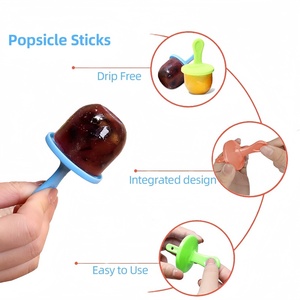 BPA Free Silicone Popsicle Molds Multi-Functional Storage Container for Homemade Food Kids Ice <b>Cream</b> DIY Pop Molds Cube <b>Maker</b> - Product Image 6