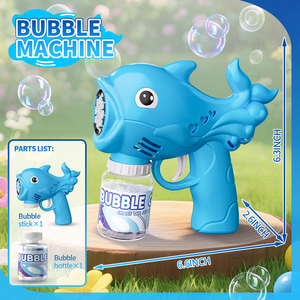 ปืนเป่าลมของเล่นกลางแจ้งทำจากพลาสติกมีไฟรูปการ์ตูนน่ารักใช้ได้ทุกเพศปืนเป่าลมอัตโนมัติรูปโลมาของเล่นสำหรับเด็กขายส่ง - Product Image 2