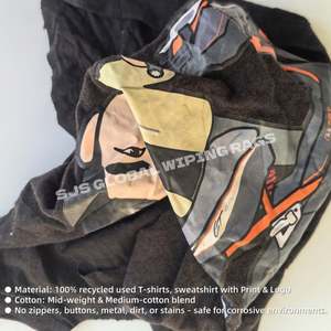 Trapos de limpieza de algodón de alta eficiencia de 25 kg y 10 kg, trapos de camiseta, trapos de algodón para limpieza de máquinas - Product Image 4