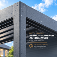 Pergola Bioclimatique Motorisée Minimaliste en Aluminium pour Spa et Retraite Bien-être – Vente Directe Usine