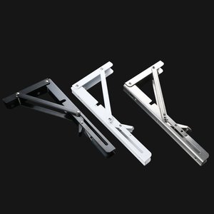 Support mural en acier inoxydable Étagère pliante triangulaire pour banc de table Supports de qualité supérieure - Product Image 4