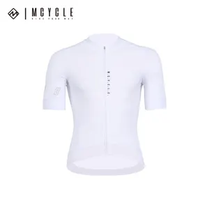 Mcycle Wholesale Cycling Clothing Wear Race Cutting Bicycle Biking Shirt Tops Sublimation Short Sleeve Custom Cycling Jersey Men