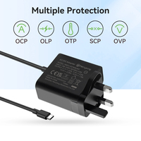 Fabrika doğrudan satış Pd 27w hızlı şarj İngiliz fiş 9V 3A 5.1v 5A AC/DC adaptörü ahududu PI için 3 4 5