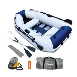 Ce inflatable pvc hypalon rubber fishing boats pontoon Uv Proof ocean inflatable boat dinghy 3-4 person for sale