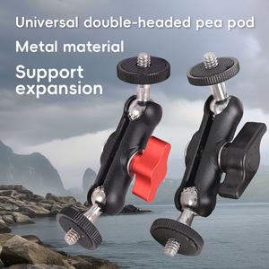 KALIOU Adaptador de Montaje de Zapata con Doble Rótula Giratoria 360 Grados, Brazo Mágico con Tornillo de <span class=keywords><strong>1</strong></span>/4" de Plástico para Luz de Video y Cámara DSLR - Product Image 2