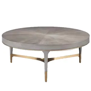 Table basse ronde en bois, haute qualité, moderne, luxe, mobilier de salon