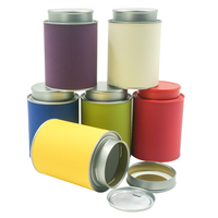 Carte en carton matcha de couleur personnalisée cylindre de paquet d'arachides élégant nouveau cadeau boîtes de carte en papier pour poudre