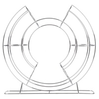 Support de présentation de fruits en métal pour la maison, panier de rangement, finition chromée, distributeur de fruits, support de présentation de fruits