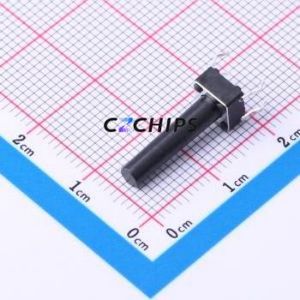 TSD001B18026A Tactile Switch Through hole Component (THT)-4P,6x6mm Switch Round Button 2.6N Through Hole 6mm - Product Image 1