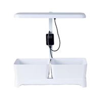 Jardinière Suspendue Intérieure Intelligente Moderne avec Lampe de Croissance LED Télescopique pour Maison et Bureau, Construction en Acier Écologique pour la Croissance des Fleurs