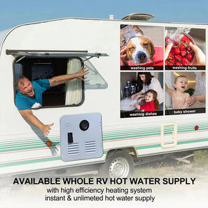 Calentador de Agua a Gas para RV de 12L, Temperatura Constante, Vertical, Instantáneo, con Pantalla LED, Carcasa Metálica, Entrada Inferior - Product Image 4