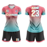 Uniforme de football rayé original pour femmes uniforme de football drapeau jeunesse original personnalisé maillot de football féminin respirant WFW28