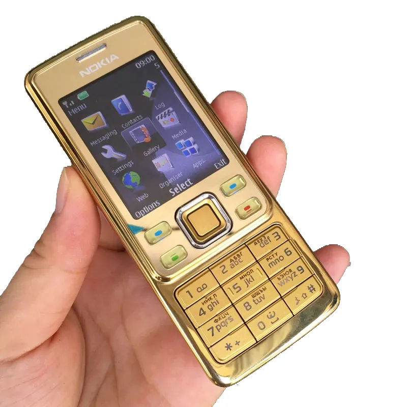 สำหรับ Nokia 6300ราคาถูกปุ่มกดโทรศัพท์ Silm 2กรัม GSM 6300 Imei โทรศัพท์มือถือ