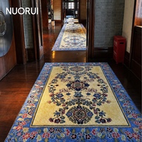 Tapis tufté à la main de grande taille, style floral impérial chinois, résistant aux taches, pour grandes salles de bal et couloirs d'hôtels de luxe