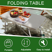 Table pliante tactique multifonctionnelle légère pour pique-nique Camping BBQ Tool