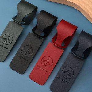 Wholesale Anti-Loss Boarding Luggage <b>Tag</b> Custom Logo Business Card Leather <b>Suitcase</b> <b>Tag</b> Spot Checks <b>Tag</b> - Product Image 6