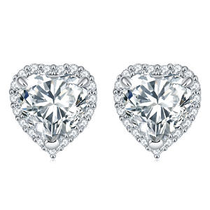 ชุดเครื่องประดับผู้หญิงชุดเครื่องประดับรูปหัวใจสีขาวชุบทอง925เงินสเตอร์ลิงชุดเครื่องประดับแฟชั่นอินเทรนด์ - Product Image 3