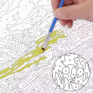 Peinture à l'huile acrylique Foska DIY, matériaux de haute qualité, toile 40x50cm, <span class=keywords><strong>kit</strong></span> de peinture par numéros pour adultes débutants dans une boîte colorée - Product Image 4