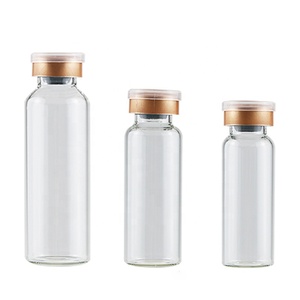 Flaconcino in Vetro Trasparente per Penicillina, Fiale per Iniezioni di Antibiotici, Piccolo Flaconcino in Vetro da 3ml per Polvere Liofilizzata - Product Image 1