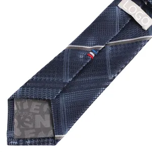 Phù hợp với phụ kiện Dệt Lụa bán buôn biểu tượng tùy chỉnh quan hệ chất lượng cao ý nhà máy Jacquard Vải tương phản neckties cho Mens