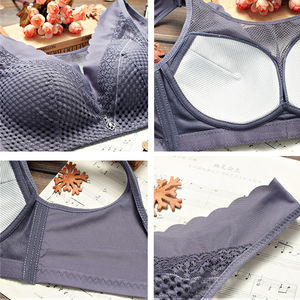 Soutien-gorge sexy en dentelle, type brassière, couvrant entièrement, push-up, sans armatures, respirant, lingerie quotidienne pour femme, grandes tailles - Product Image 5