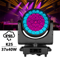 FEIYUEYUE Wasserdichter IP65 DMX K25 37x40W RGBW 4in1 LED Moving Head Zoom Wash Bee Eyes Light CRI96 50000lm 8-48 540 Bühnenbeleuchtung