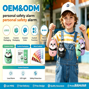 Alarme de sécurité personnelle en peluche Kawaii, sirène d'urgence puissante 130 dB, porte-clés <span class=keywords><strong>SOS</strong></span> pour l'autodéfense des étudiants, des enfants et des femmes - Product Image 2