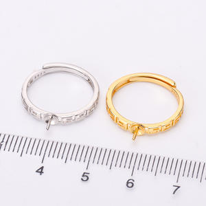 Anillo de Plata S925 WENCHI, Accesorio DIY, Base Vacía con Cadena Suave de 6-9mm, Modelo 11910 para Anillos de Dedo - Product Image 2