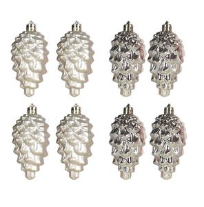Wholesale Glass-blown <b>Pinecone</b> Shaped Christmas Glass Hanging Ornaments for Christmas Holiday - Product Image 6