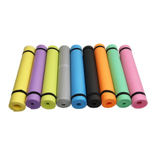 Alfombrilla de Yoga EVA <span class=keywords><strong>Azul</strong></span> y Amarilla al por Mayor, 173 cm, Rectangular, Resistente a la Humedad, 4 mm, Manta de Fitness Morada para Entrenamiento de Pilates al Aire Libre - Product Image 4