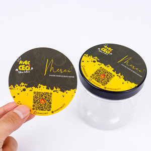 Custom Roll Waterproof <strong>Vinyl</strong> <strong>Adhesive</strong> Food Product Label Gold Foil Printing Round Logo <strong>Stickers</strong> - Product Image 2