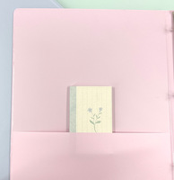 Classeur à 3 anneaux A4 Macaron, classeurs de présentation, 2 pochettes, couverture en PP durable