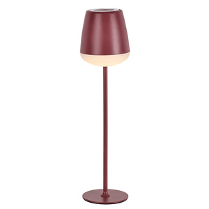 Nouvellement Design Soins Des Yeux Lumière Chaude Base En Métal Vin Rouge Highfoot Verre Abat-Jour Led Lampe De Bureau <span class=keywords><strong>avec</strong></span> Batterie Rechargeable - Product Image 6