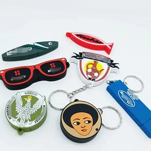 3D 2D lembut PVC bentuk khusus kreatif dibuat perusahaan hadiah promosi untuk penyimpanan USB stik memori USB Flash Drive