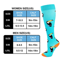 Chaussettes de compression de baleine pour hommes et femmes 20-30 Mmhg Chaussettes de soutien graduées pour infirmières de course à pied de football